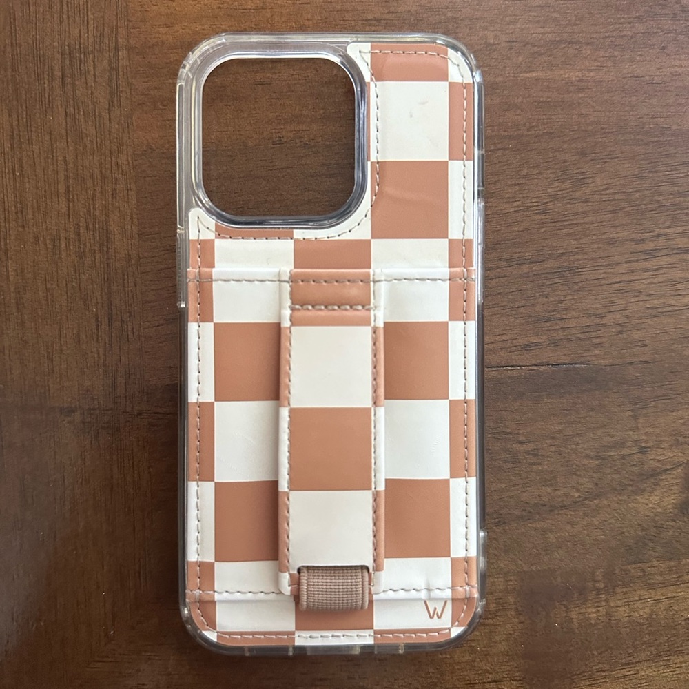 Walli Checkerboard Tan and Cream Phone Case
